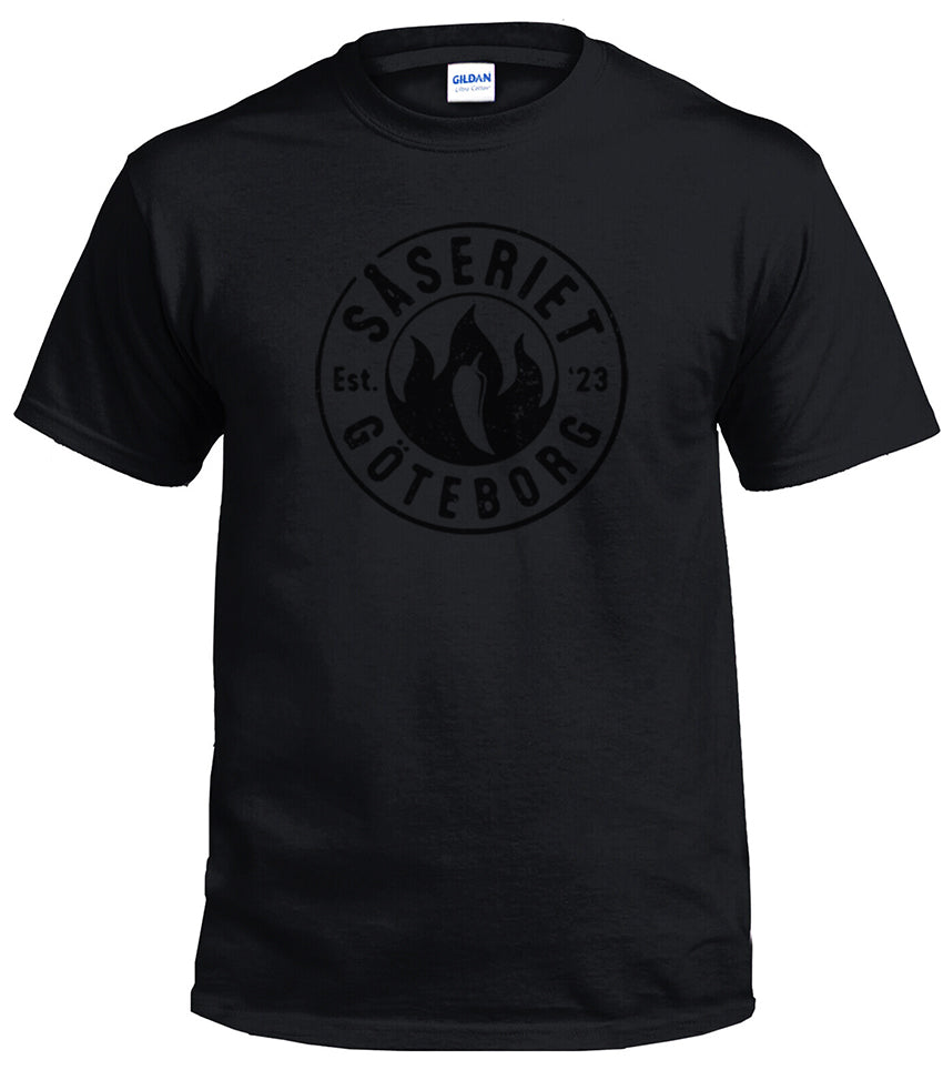 NY! T-shirt logo - Black on black