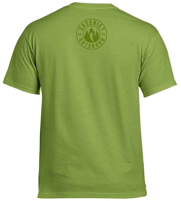 T-shirt - 'HOT SAUCE' - Green jalapeño style