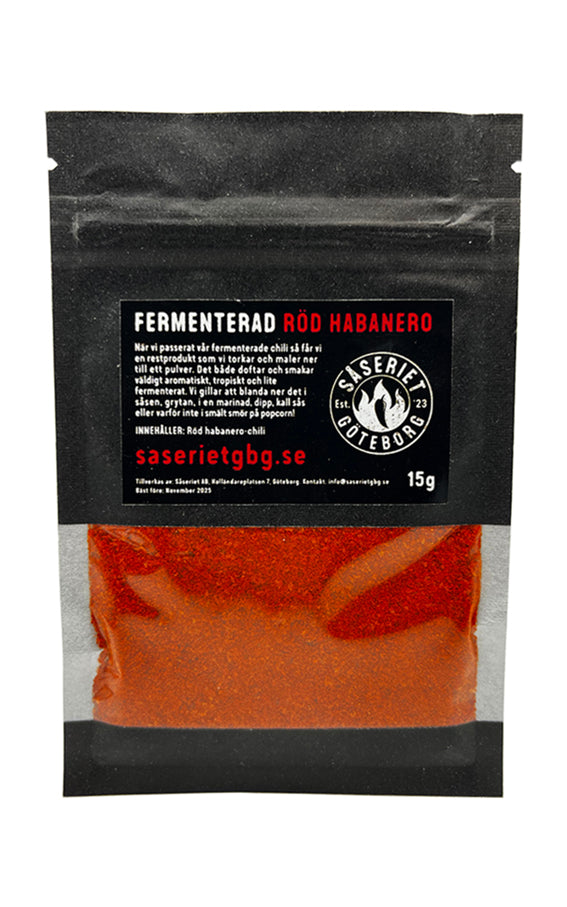 Fermenterat chilipulver och chiliflakes