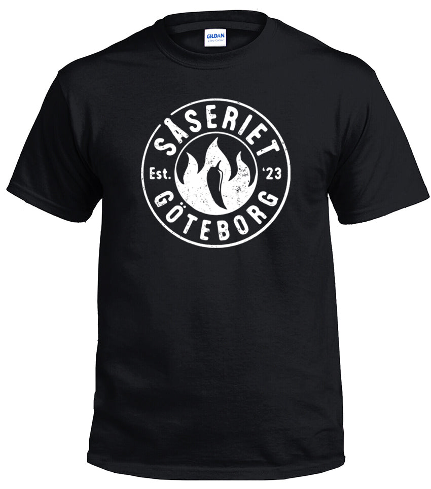 T-shirt - Svart tröja, vit logo