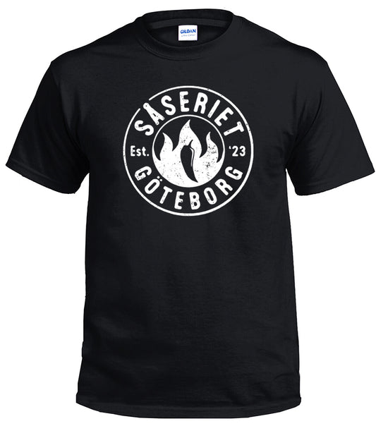 T-shirt - Svart tröja, vit logo